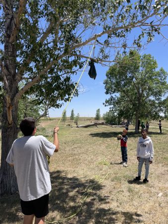 DMLK students practicing bear hangs