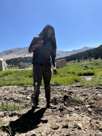 A Lincoln Hills Cares Watershed Program participant works on a service project