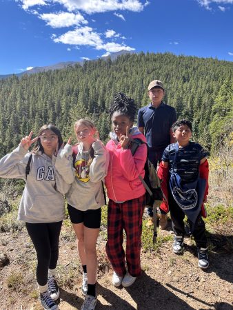 AXL Academy 7th Graders enjoying the views at Cheley Camps